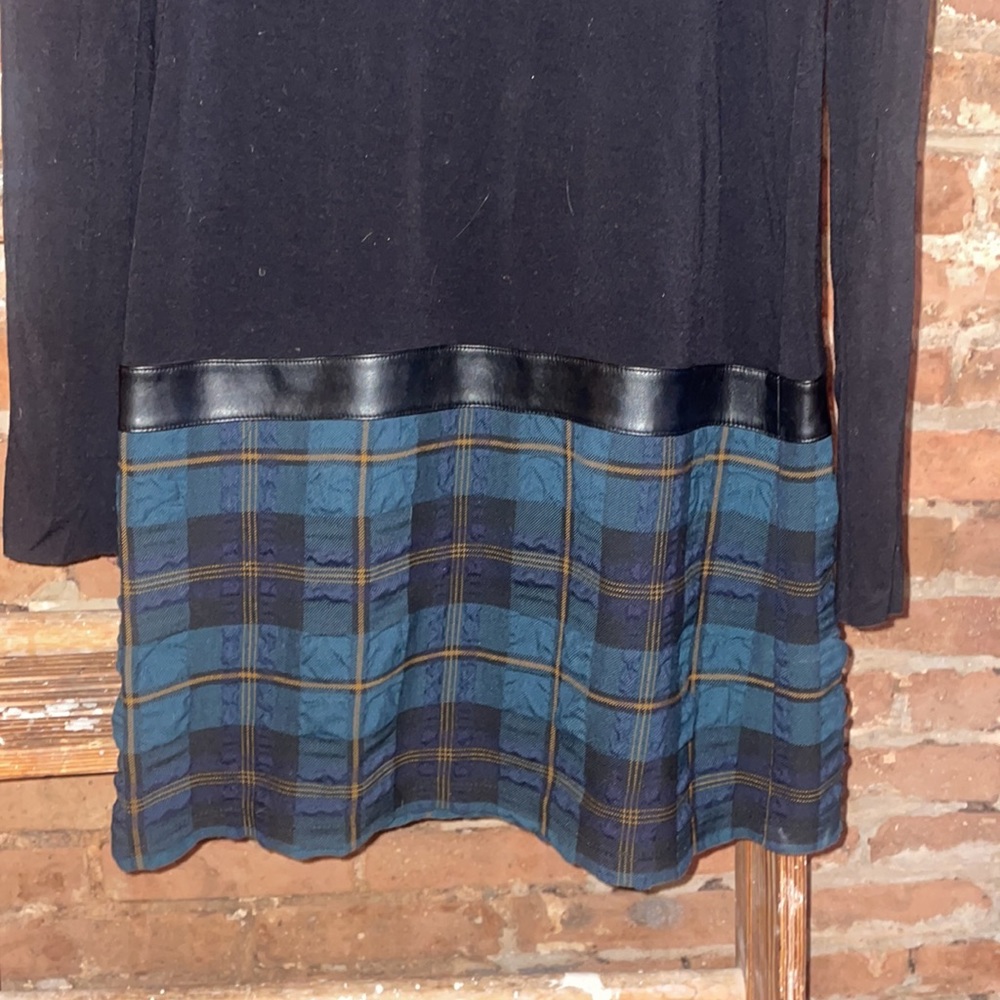 Bailey 44 // Black Dress w/ Plaid Detail - Picture 4 of 5